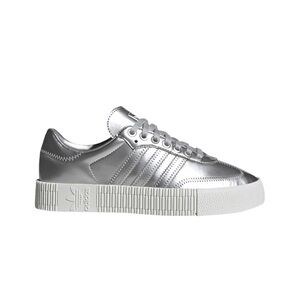 adidas Silver Sambarose Platform Sz 8